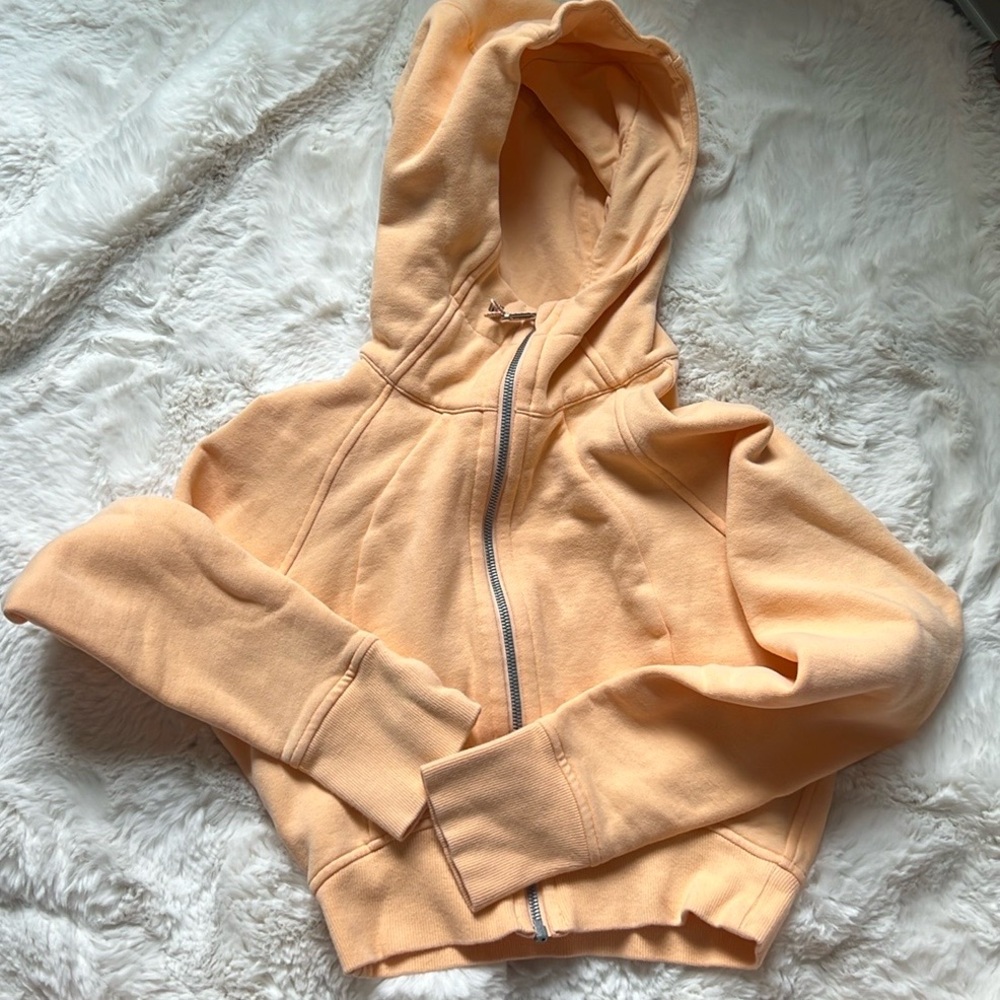 Lululemon cropped scuba full zip hoodie
